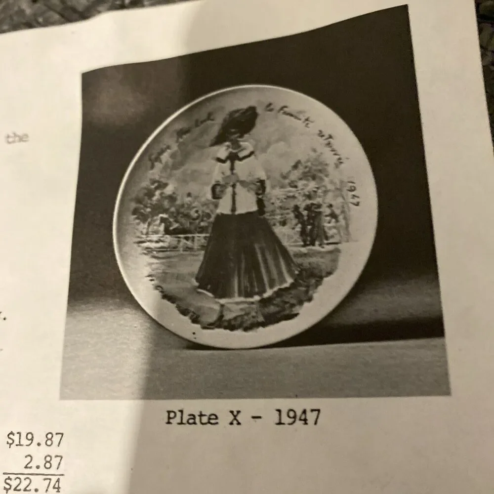 Darcelau & Fils‎ Porcelain Plate Limoges France 1978